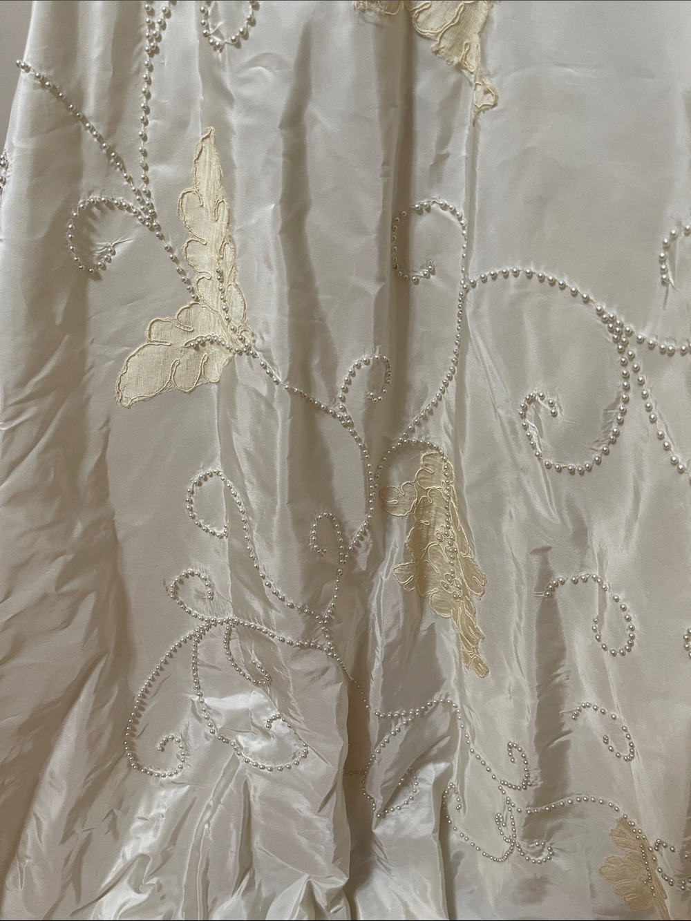Ivory Embroidered Wedding Gown - Picture 3 of 9